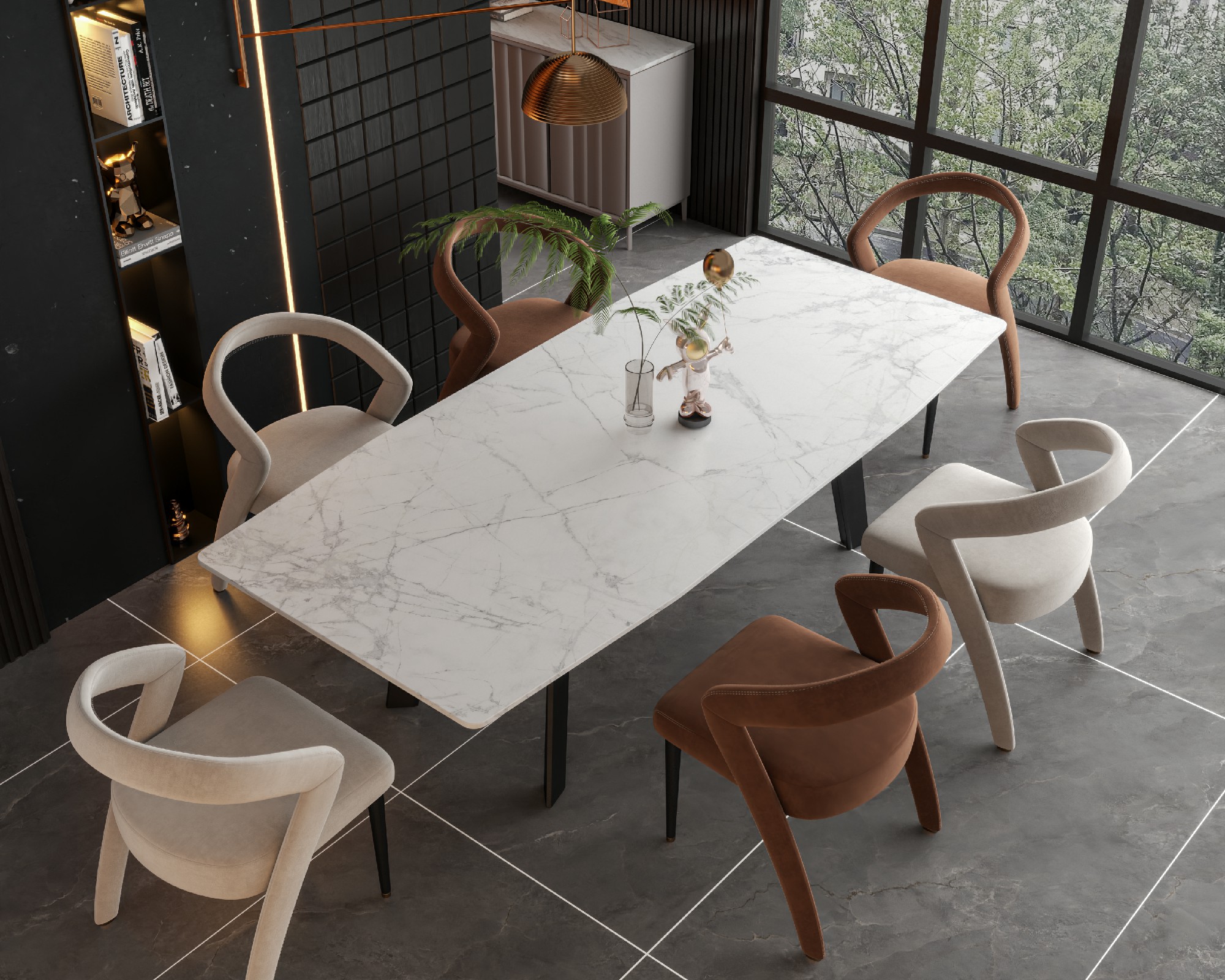 15Y126106A-極品寒江雪-1面混鋪_波餐桌