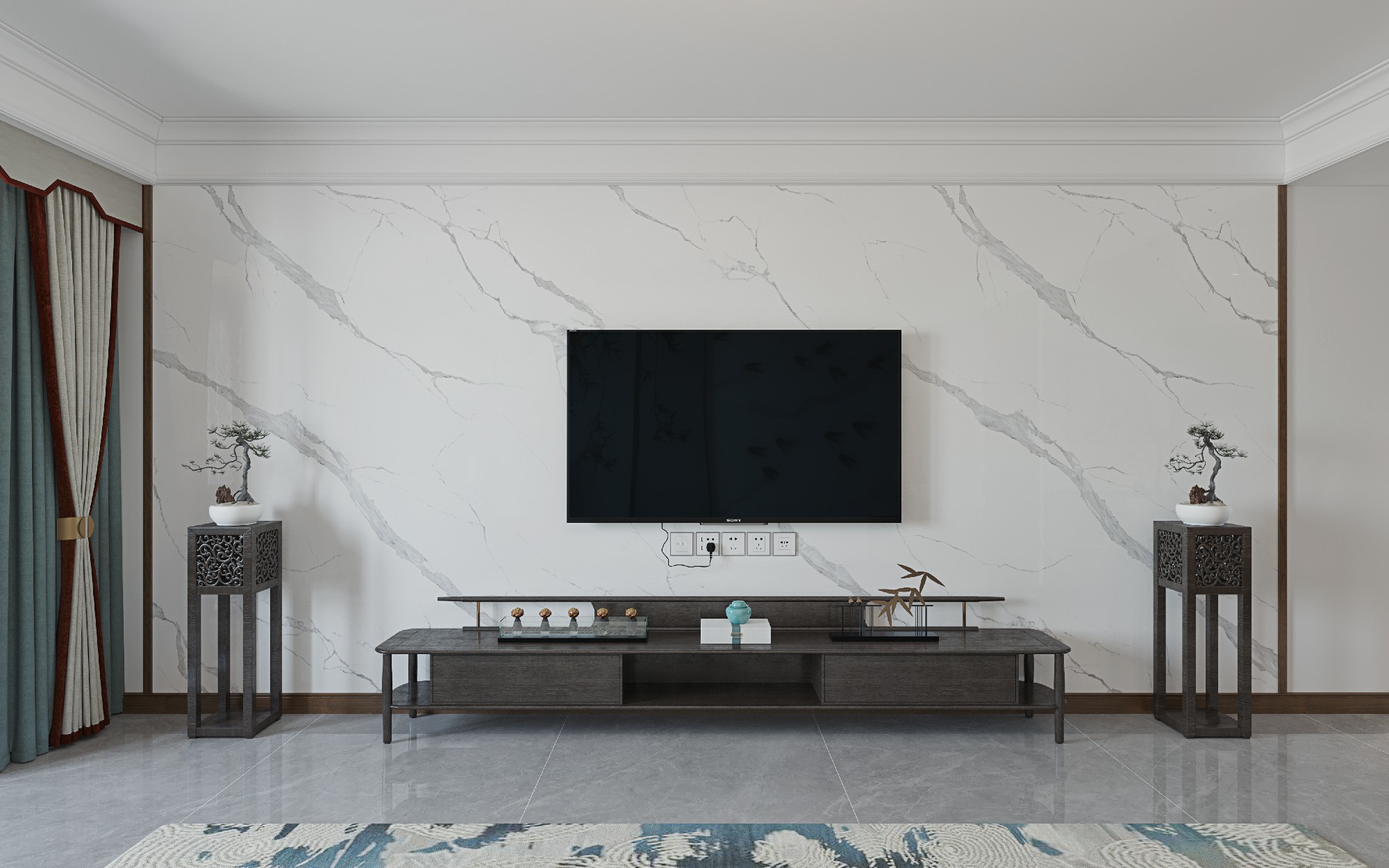 12S127907A-1-2-3_卡拉拉白3面_左右無(wú)限連紋_效果圖