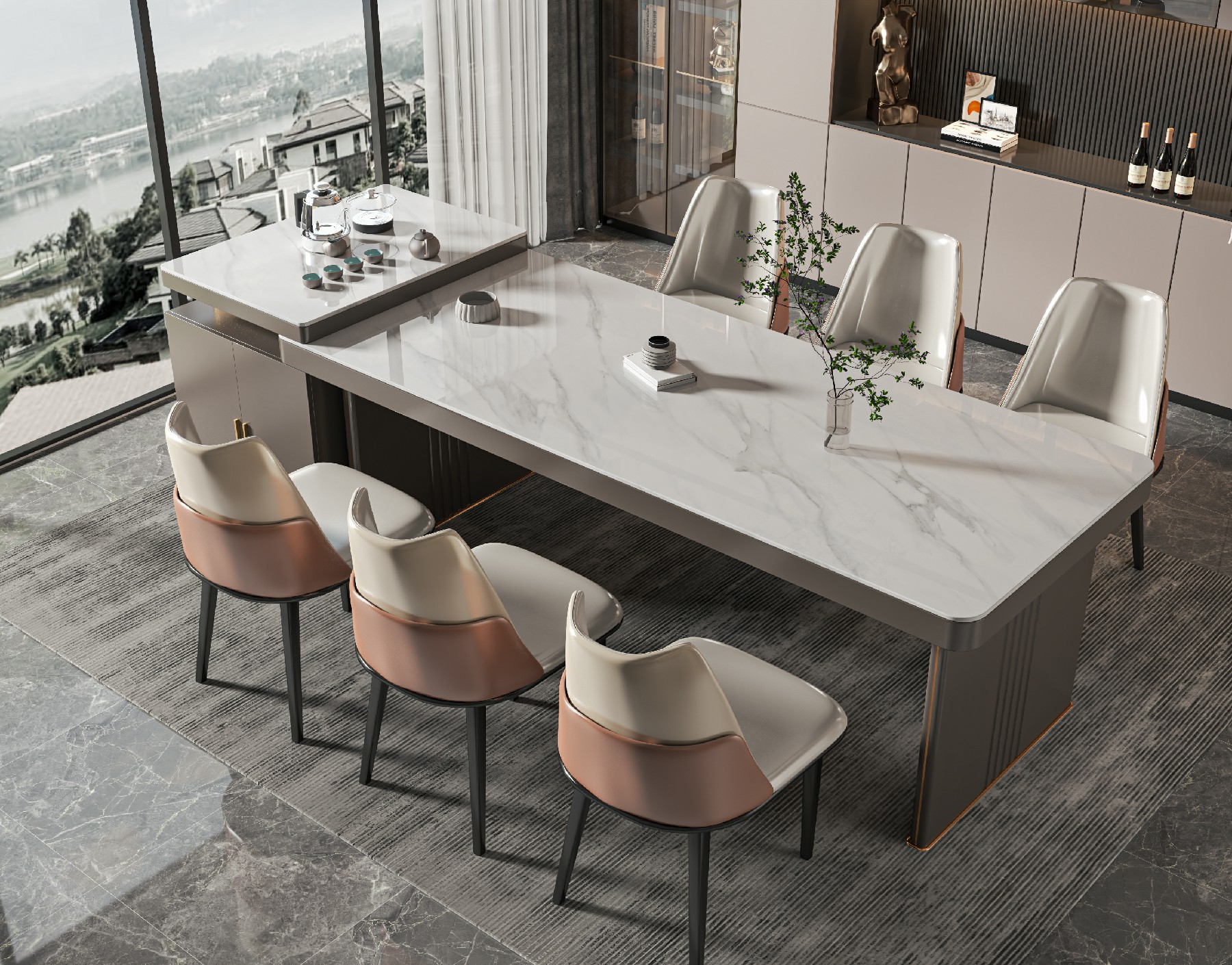 15S126505C卡拉拉白-1面上下左右無限連紋_波_中島臺