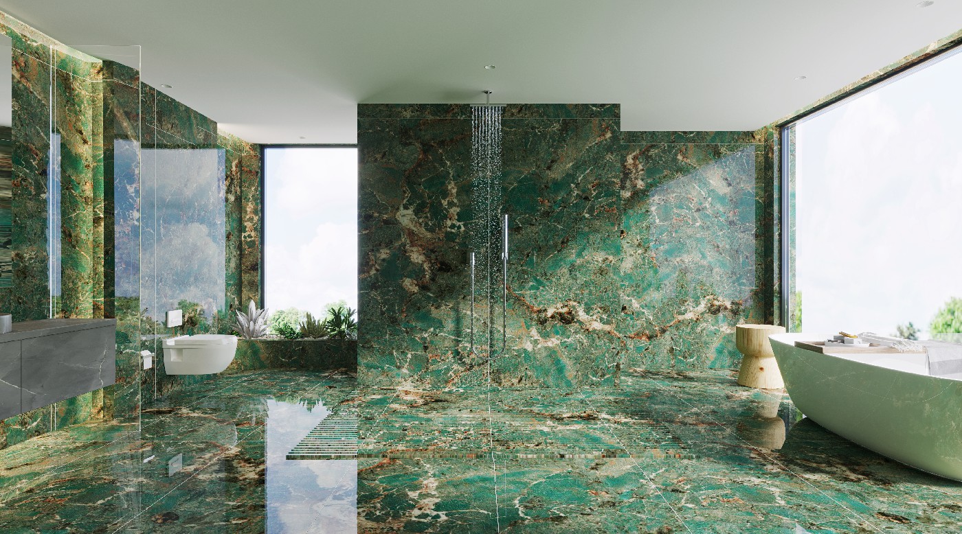 9S826528D-1-2-3-4_亞馬遜綠_4面_左右無限連紋_效果圖