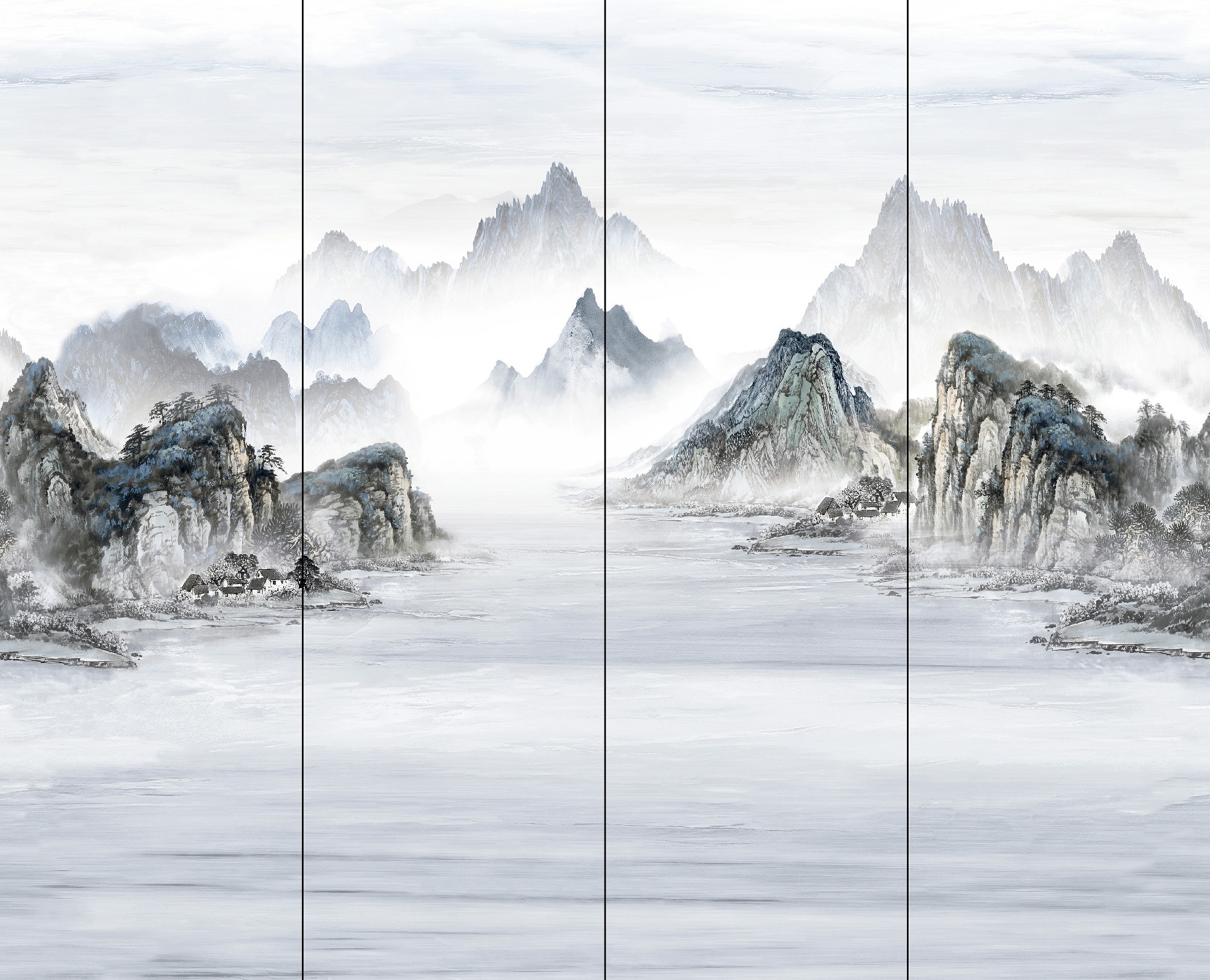 9S826F16A-1-2-3-4_海納百川_4面_左右無限連紋