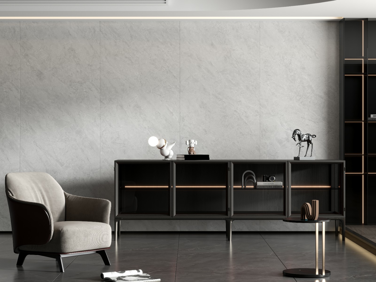 9P926231A-迪奧米灰-4面混鋪__餐廳護(hù)墻板