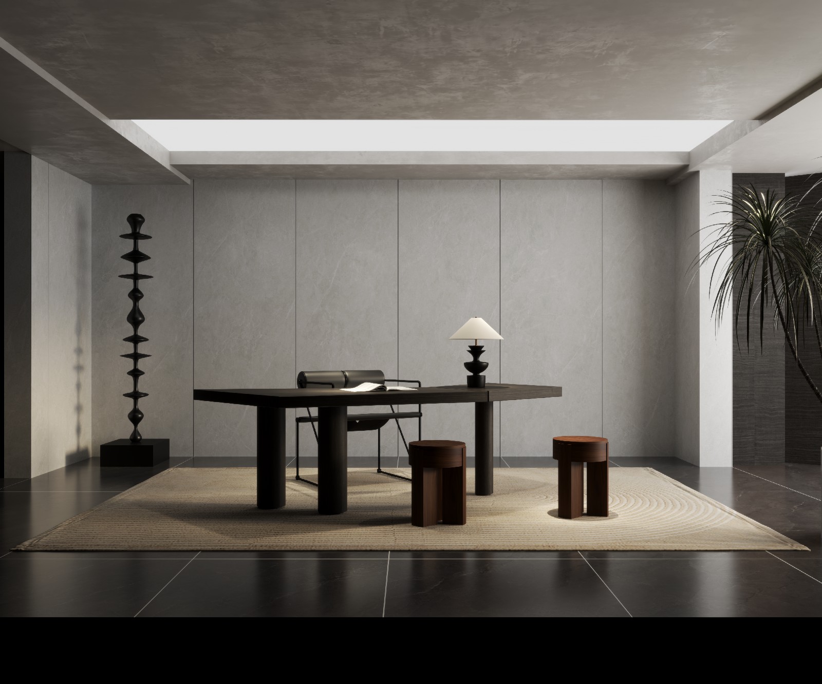 9P926227A-西雅圖米白-4面混鋪_書房護(hù)墻板_波