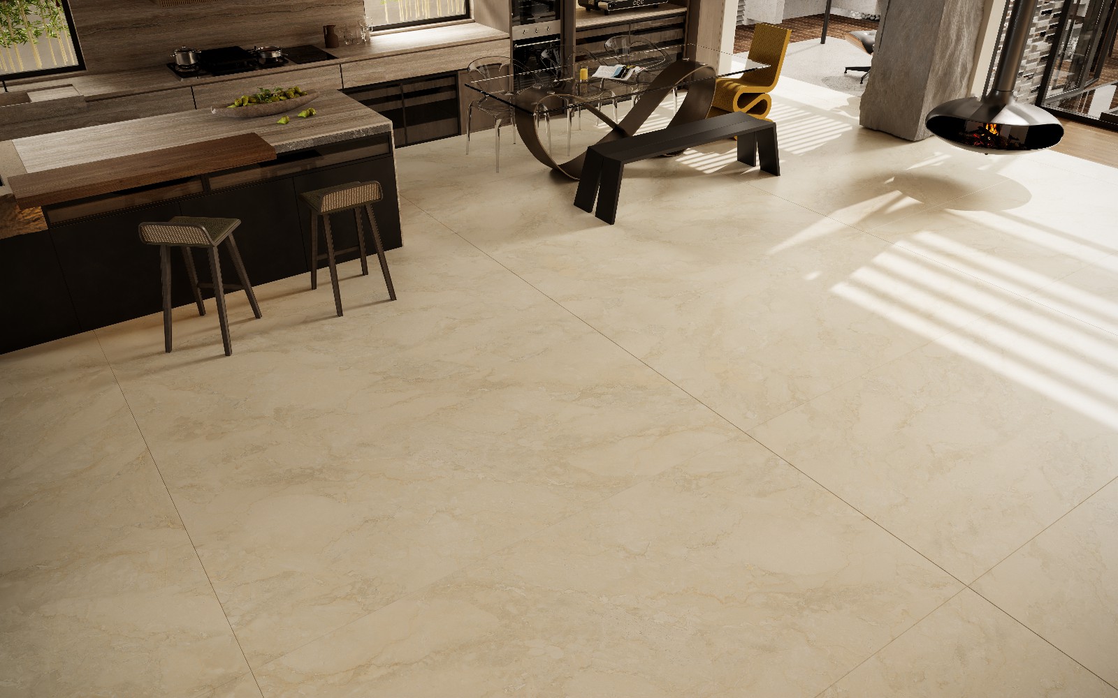 9V124019A-黛安娜米黃-3面混鋪-Lukas