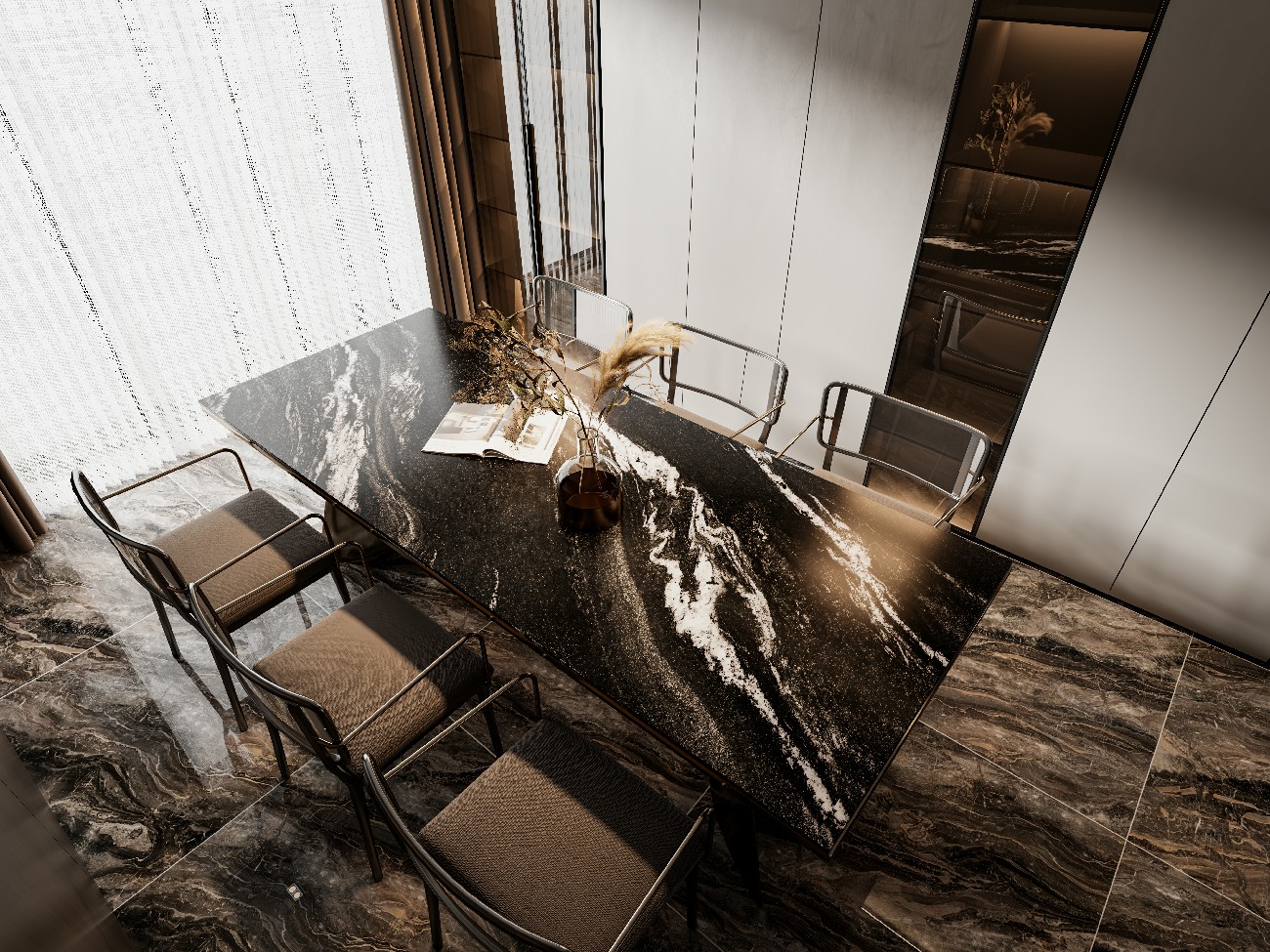 9Y124337DH-A154-幻月黑-3面混鋪效