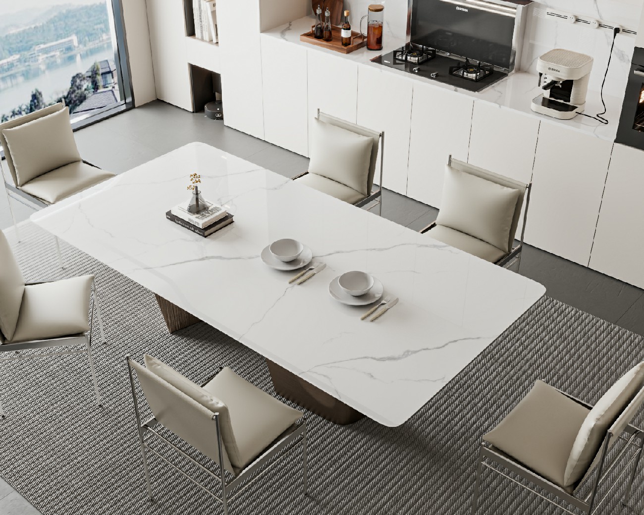 12S1832505A-細(xì)花白-1面上下左右無限連紋__餐桌_波