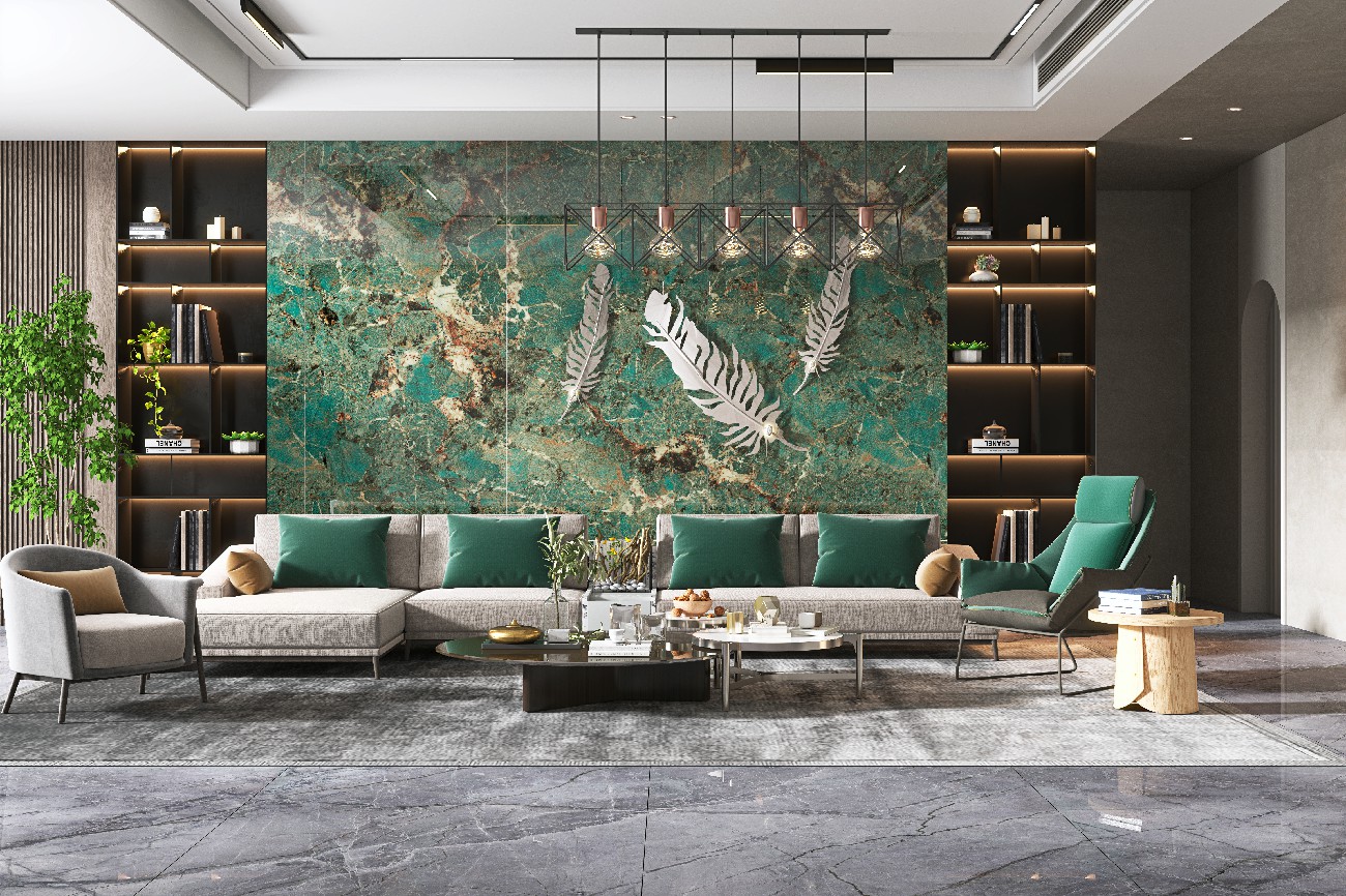 9S1632H210D-1-2-3-亞馬遜綠-3面上下左右無限連紋效