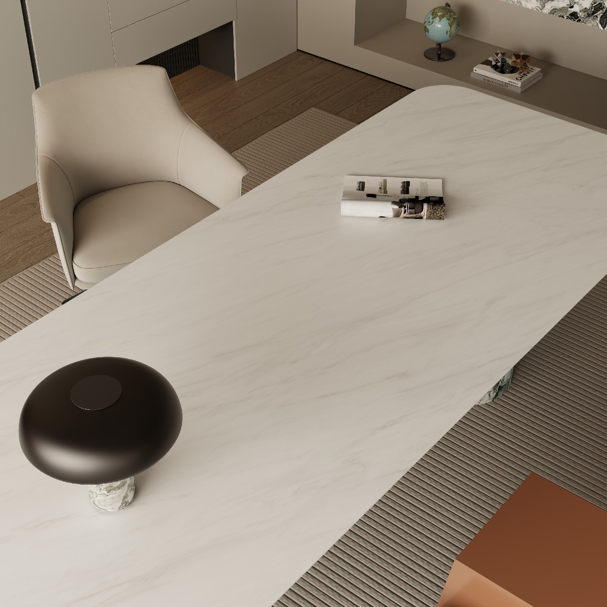 9P1227LT607A，B086-特級雅士白-1面混鋪效