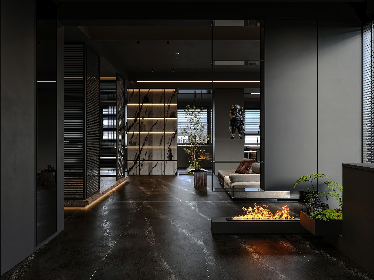 6XG1228-112-銹巖黑-3面混鋪-波-波