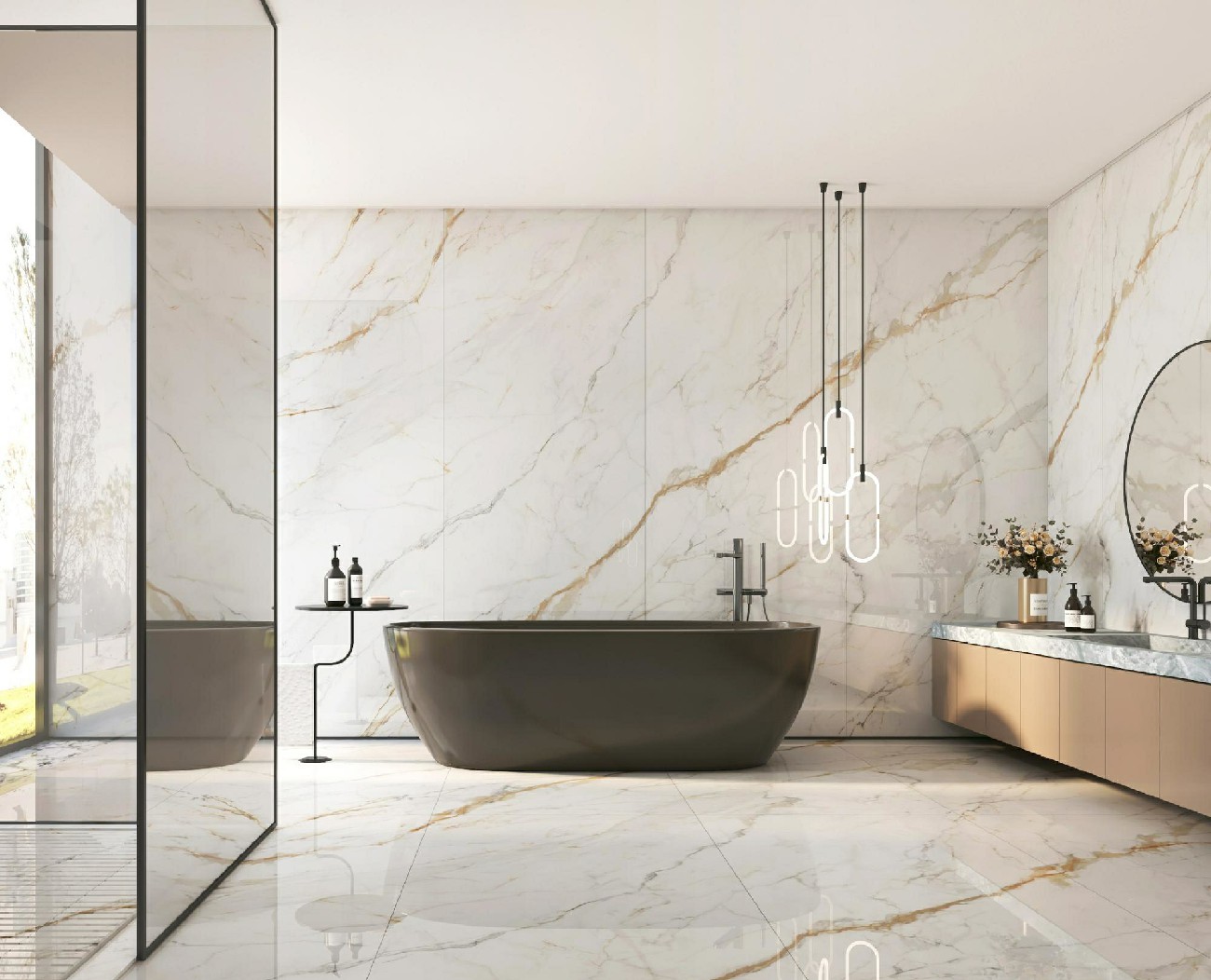 9S927LT011A-1-2-3-4_卡拉拉金-4面左右無限連紋-效果圖