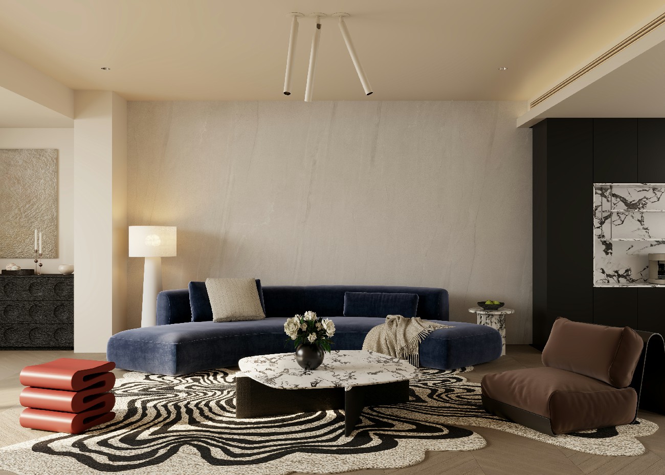 9XG927-105-灰砂-4面混鋪-效果圖