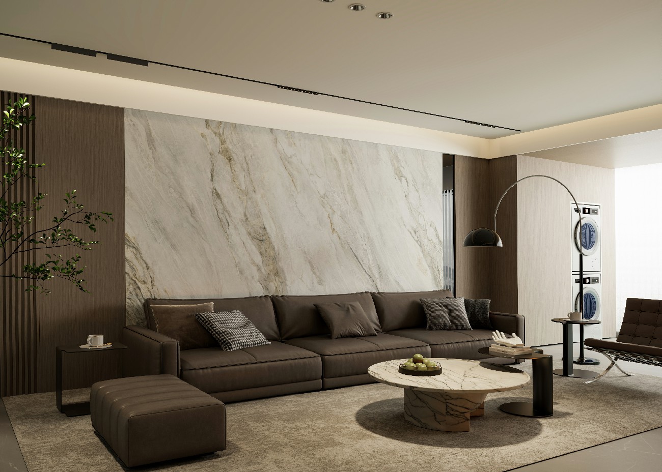 9FP927-318-1-2-3-4云夢白-4面上下左右無限連紋-效果圖