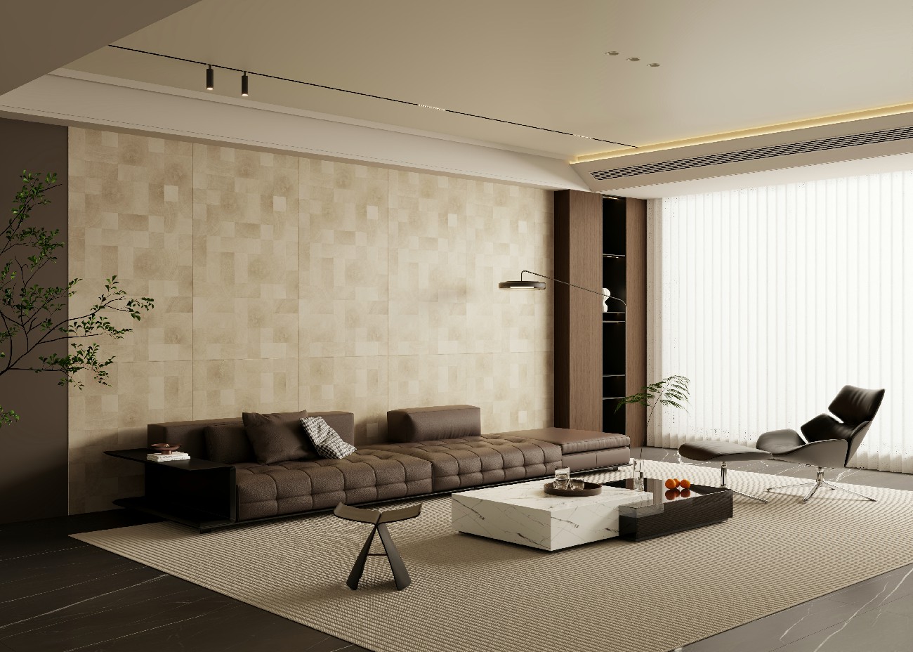 166C橡木年輪-淺原木色-1面混鋪-Lukas