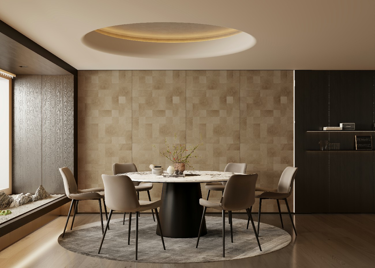 167C橡木年輪-原木色-1面混鋪-Lukas